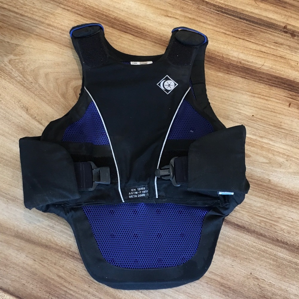 Charles Owen JL9 Body Protector XC Vest Childs Large Blue/Black